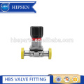 Food grade sanitary stainless steel clamp diaphragm valve